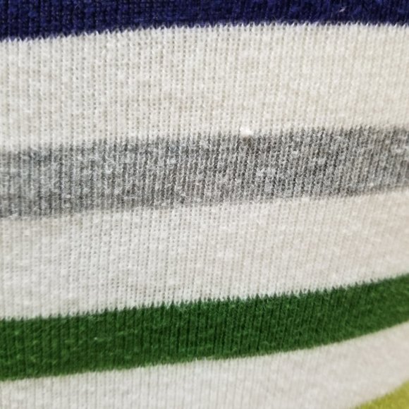 Aeropostale sweater XS pullover striped v-neck knit colorful - Picture 8 of 10